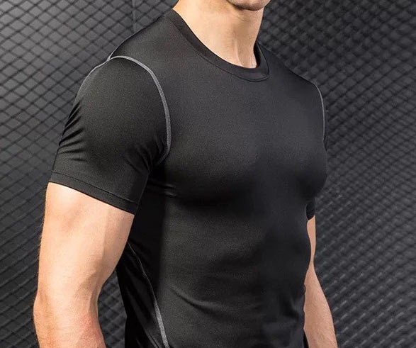 DH9207 Half Sleeves Compression Shirt Men's Cool Dry Compression Short